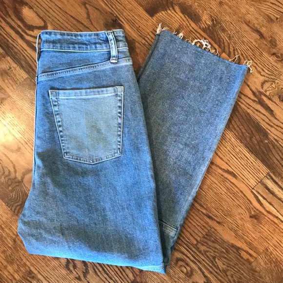 Wild Fable High Rise Straight Button Up Raw Hem Jeans - Picture 4 of 14